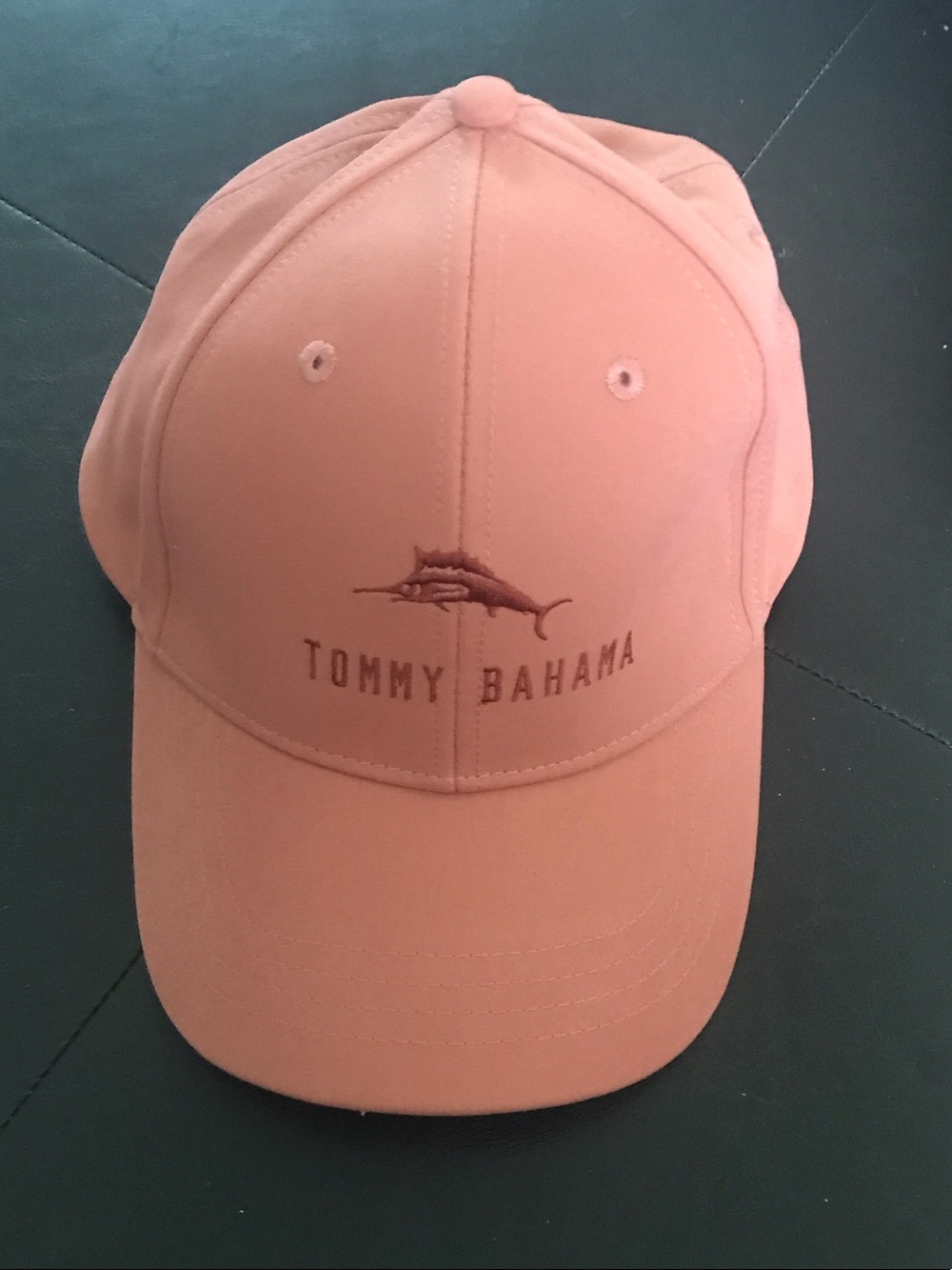 Tommy Bahama Salmon Pink Embroidered Logo Cap